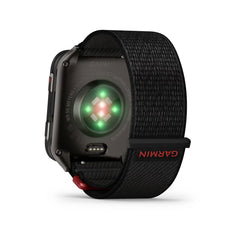 Garmin Venu X1 Black Smartwatch with Slate Titanium Caseback and Black Comfort Fit Nylon Band
