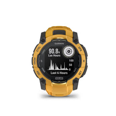 Garmin Instinct 3 50 mm Solar GPS Smartwatch Sunburst with Sunburst/Gray Band