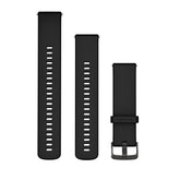 Garmin Quick Release Bands 18mm Black with Slate Hardware