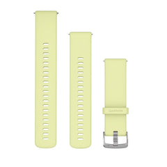 Garmin Quick Release Bands 22mm Citron Silicone with Silver Wardware