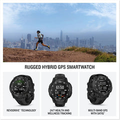 Instinct Crossover AMOLED GPS Smartwatch Tactical Edition Black