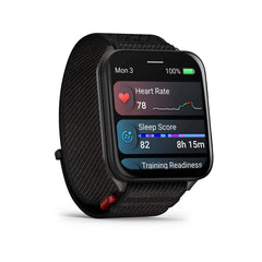Garmin Venu X1 Black Smartwatch  with Slate Titanium Caseback and Black Comfort Fit Nylon Band