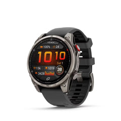 Garmin Fenix 8 Pro 47 mm AMOLED GPS Smartwatch Sapphire Titanium with Graphite/Black Silicone Band