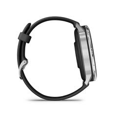 Garmin D2 Air X15 45mm Smartwatch in Silver with Black Silicone Band