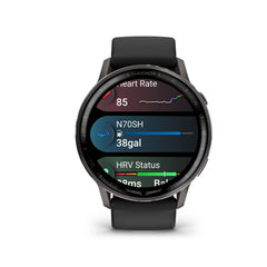 Garmin D2 Air X15 45mm Smartwatch in Slate with Black Silicone Band