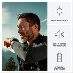 Garmin Fenix 8 Pro 47 mm AMOLED GPS Smartwatch Sapphire Titanium with Graphite/Black Silicone Band