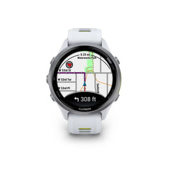 Garmin Forerunner 970 Titanium with Whitestone Case and Whitestone/Translucent Amp Yellow Band