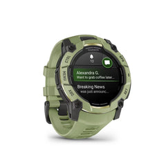 Garmin Instinct 3 50 mm AMOLED GPS Smartwatch Fern Green with Fern Green Band