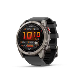 Garmin Fenix 8 Pro 51 mm AMOLED GPS Smartwatch Sapphire Titanium with Graphite/Black Silicone Band