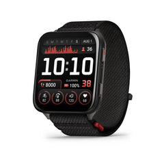 Garmin Venu X1 Black Smartwatch  with Slate Titanium Caseback and Black Comfort Fit Nylon Band