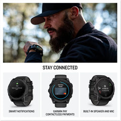 Garmin Tactix 8 47 mm AMOLED GPS Smartwatch Includes Applied Ballistics Ultralight Solver