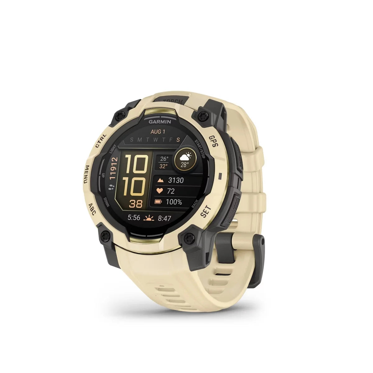 Garmin Instinct 3 45 mm AMOLED GPS Smartwatch Citrine with Citrine Band