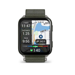 Garmin Venu X1 Moss Smartwatch with Titanium Caseback and Moss Comfort Fit Nylon Band