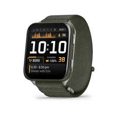 Garmin Venu X1 Moss Smartwatch with Titanium Caseback and Moss Comfort Fit Nylon Band